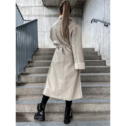 Sabrina | manteau long cuir